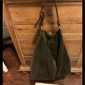 Lucky Brand Women’s Boho Large Suede Leather Bag